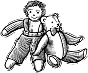 RaggedyAnnTeddyBear